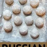 Pinterest Pin for Russian Tea Cakes