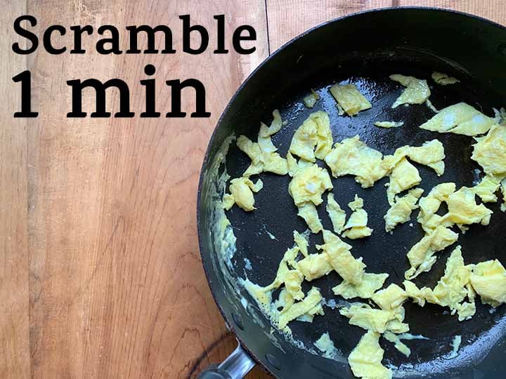 step 1 scramble eggs