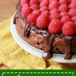 Pinterest Pin for Keto Chocolate Cheesecake