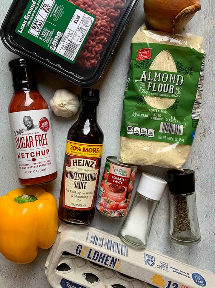 Low Carb Meatloaf Ingredients