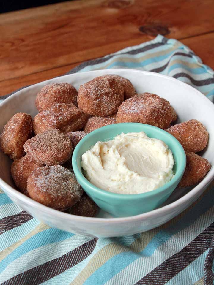 a bowl filled with Sweet Keto pretzel bites