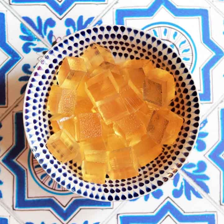 a blue and white bowl of Keto ACV Gummies