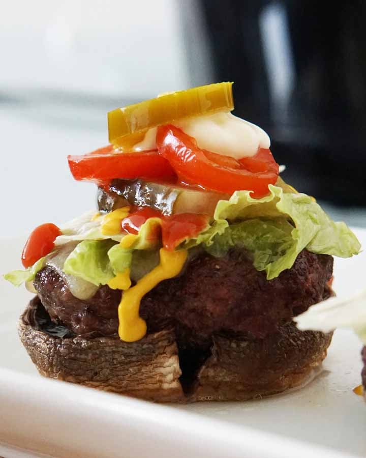 Hamburger Stuffed Mushrooms