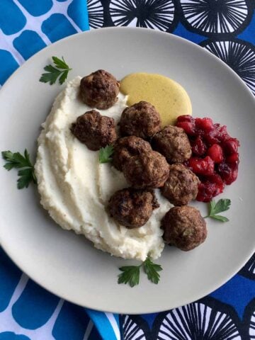Keto Swedish Meatballs Meal