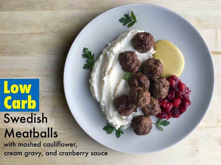 a low carb take on a classic IKEA meal