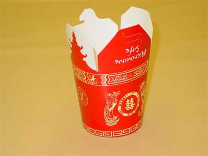 a classic chinese take-out container