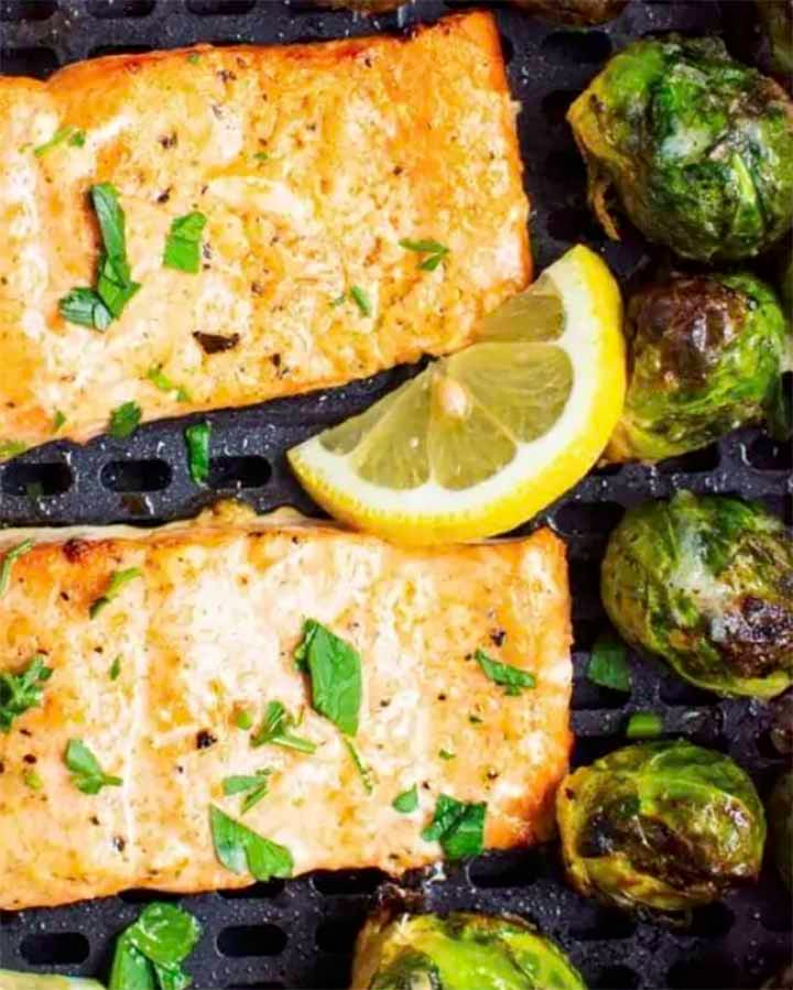 Salmon and Brussel Sprouts