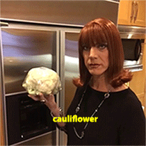 gif of a drag queen saying cauliflower