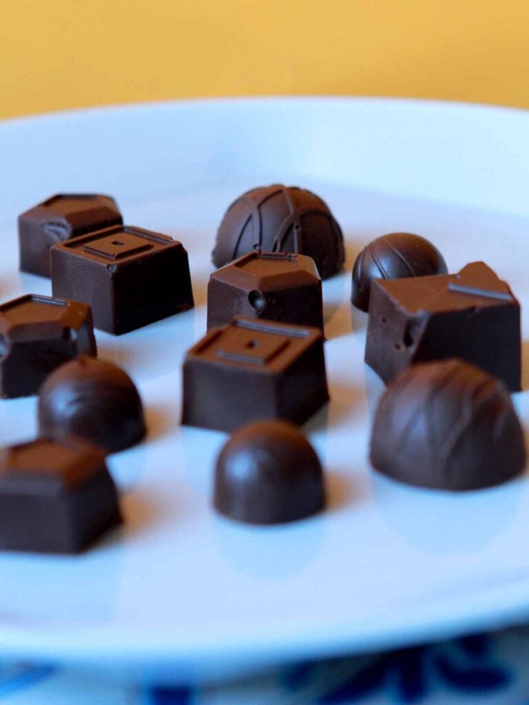 a plate of Keto Chocolates