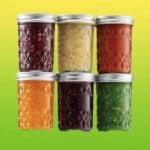 6 glass mason jars