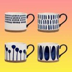 hand painted ceramic mugs