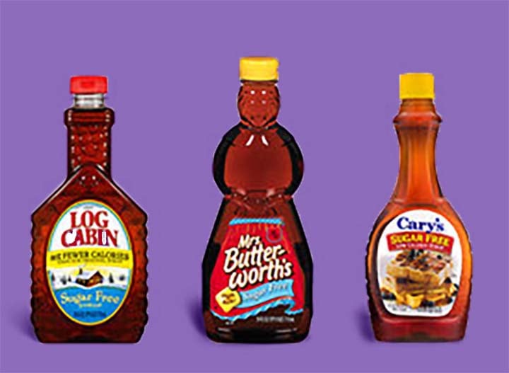 3 bottles of sugar-free syrup