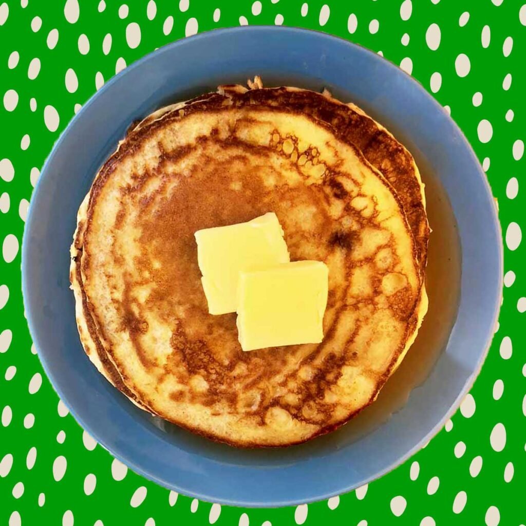 a plate of Carbquik pancakes