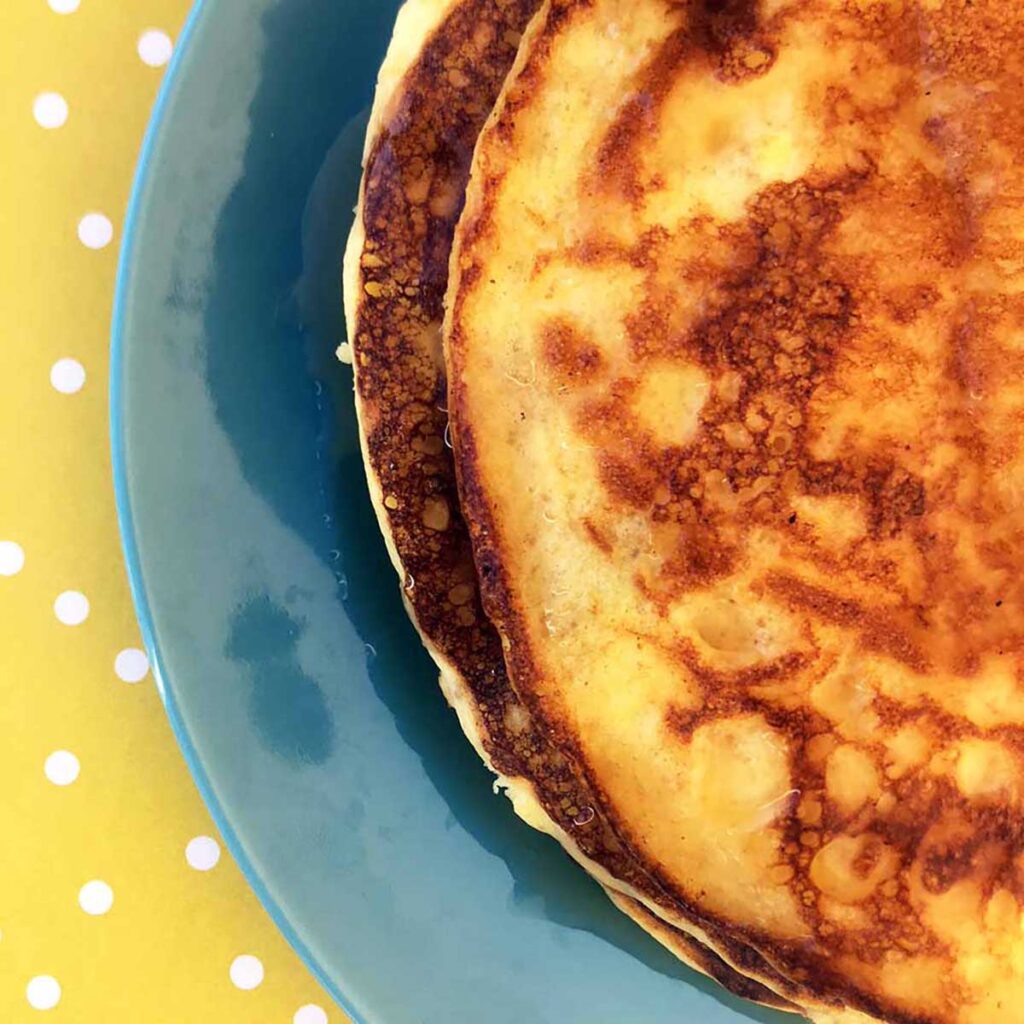 a close up of some Carbquik pancakes