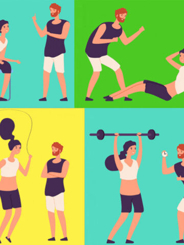 illustration of people exercising and learning how to get into Ketosis in 24 hours