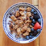 a bowl of Keto granola