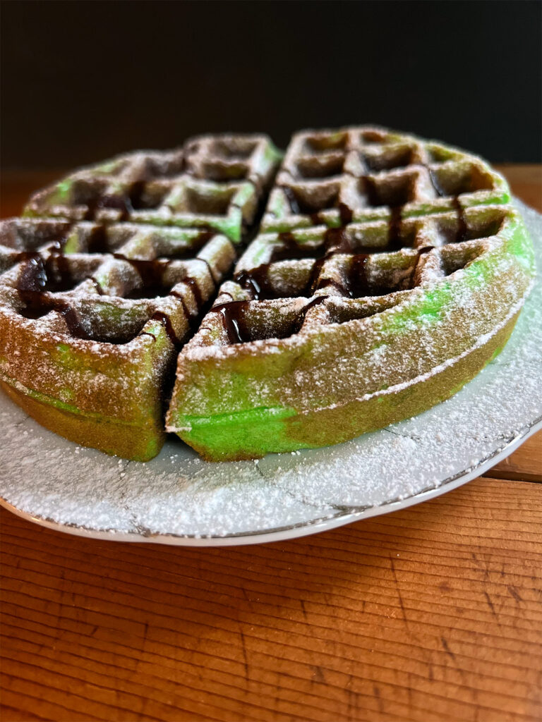 a Waffle with toppings